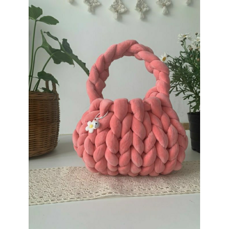 Móc Khoá Hoa Đính Chuông Dễ Thương, Trang Trí Túi Ví..