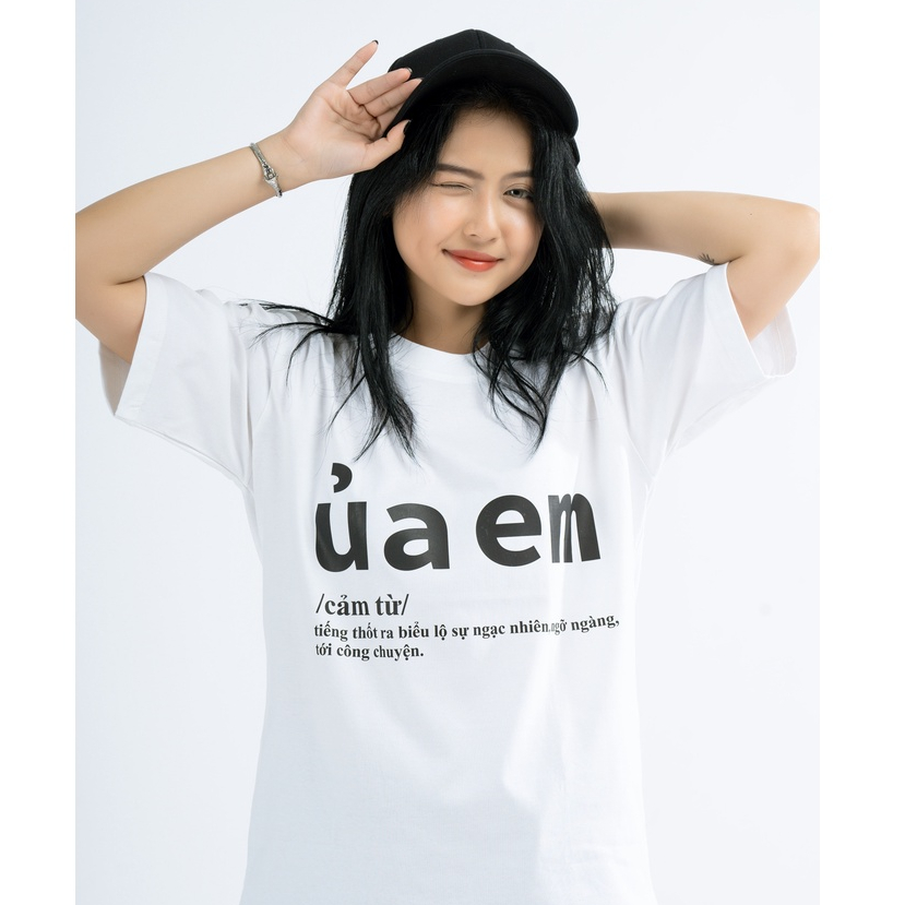 Áo Thun Local Brand Teeworld Ủa Em T-Shirt Trắng Đen Form Rộng Unisex Nam Nữ