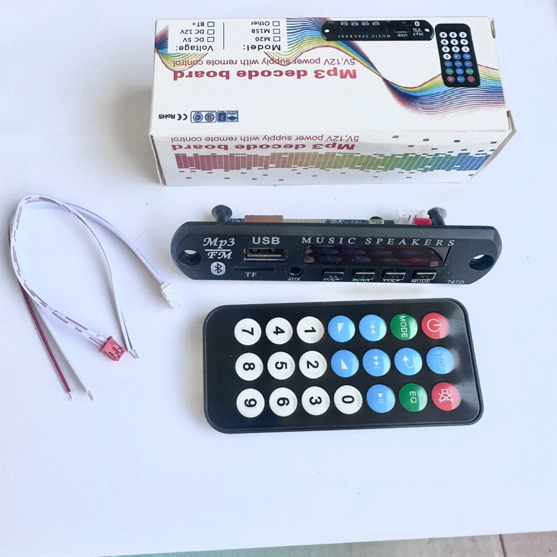 Mạch bluetooth mp3 tích hợp cho amply, độ chế