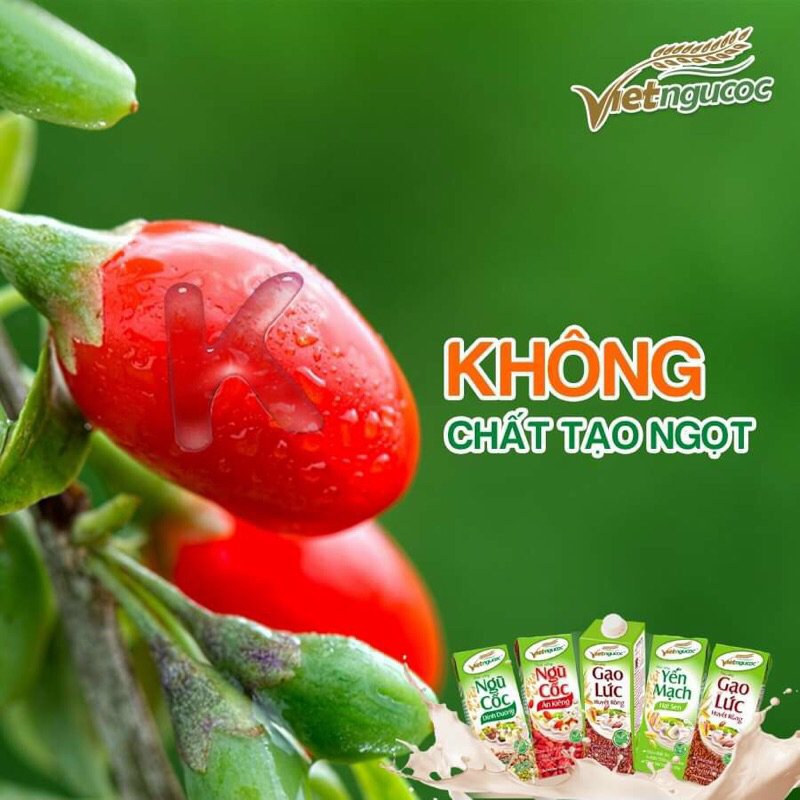 Lốc 4 Thức Uống Ngũ cốc ăn kiêng nước 180ml