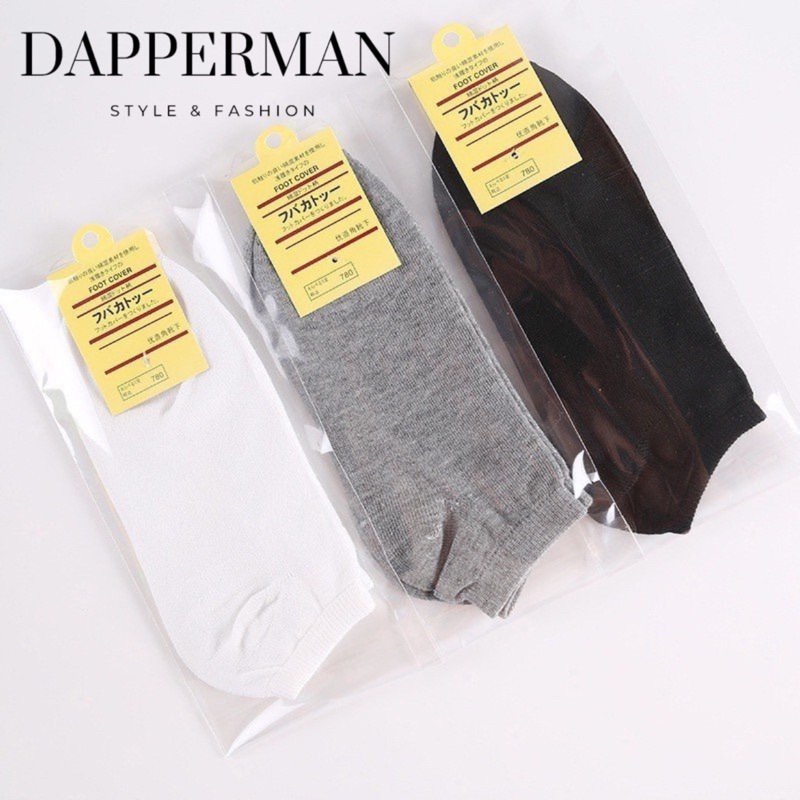 Vớ, tất trơn basic nam nữ unisex nhập khẩu Nhật Bản giá rẻ bất ngờ chất lượng vượt trội DAPPERMAN
