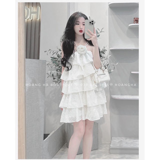 Váy yếm ren tầng THOMPHAMSHOP