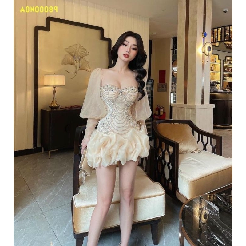 ✨ Đầm body bèo kết pha lê đính đá✨ HÌNH THẬT
