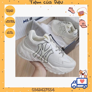 Giày MLB Chính Hãng - Giày Chunky MLB NY Trắng 3ASHC101-50IVS - DT sneakers