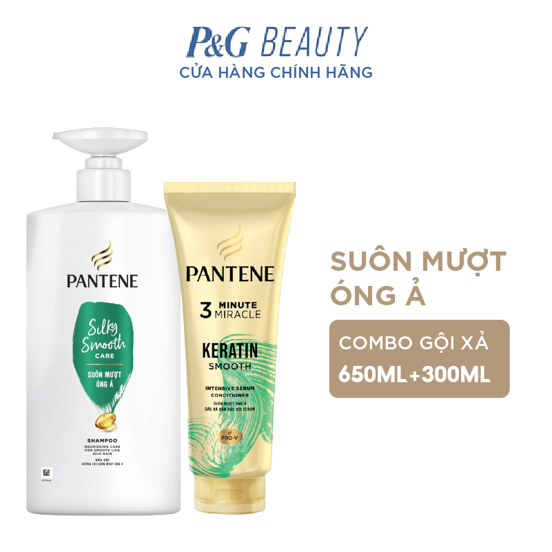 BỘ DẦU GỘI PANTENE 650ML & KEM XẢ 3 PHÚT DIỆU KỲ 300ML