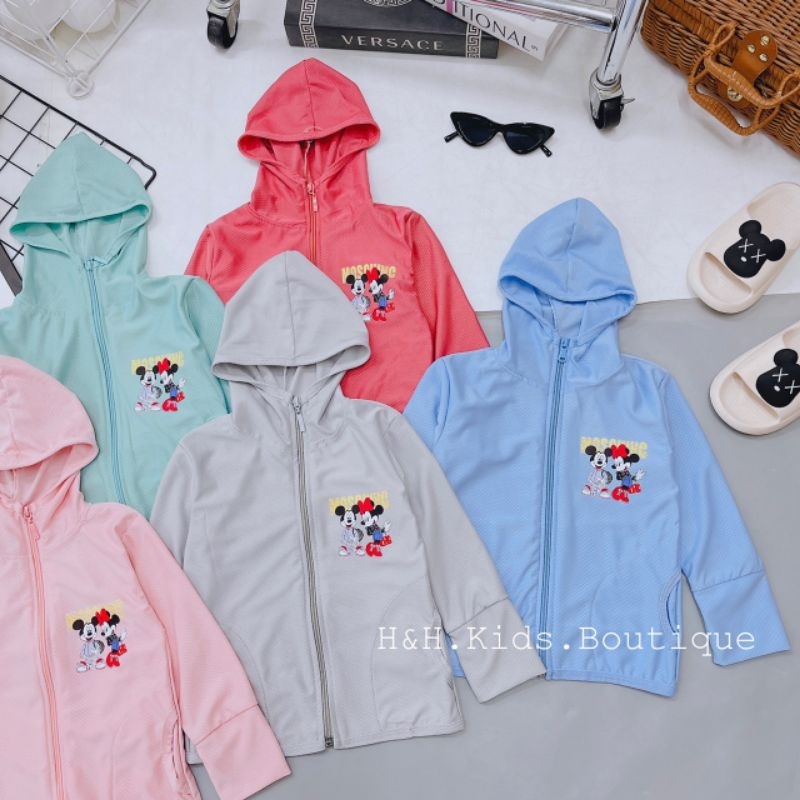 Áo chống nắng thông hơi cho bé trai và bé gái
