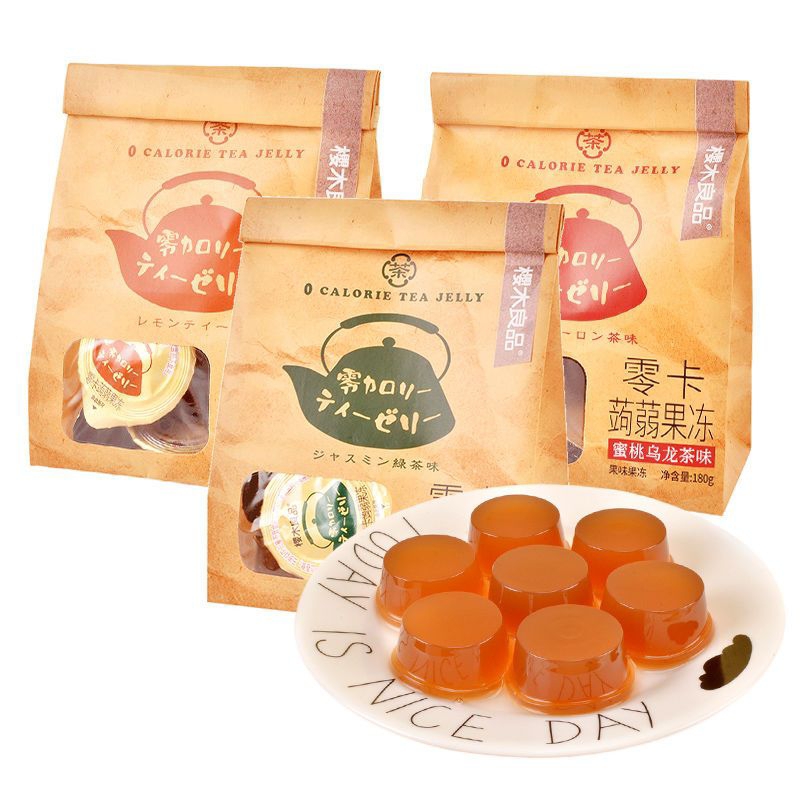 Thạch konjac trà xanh hoa nhài healthy
