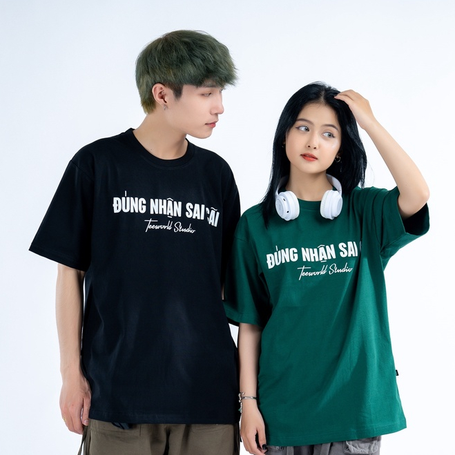 Áo Thun Local Brand Teeworld Đúng Nhận Sai Cãi Nam Nữ Form Rộng Unisex