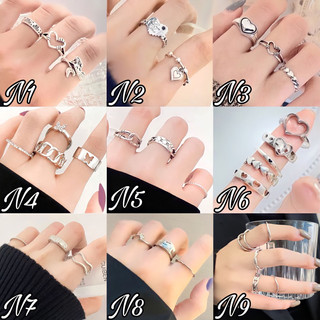 Set nhẫn thời trang phong cách Hàn Quốc thanh lịch