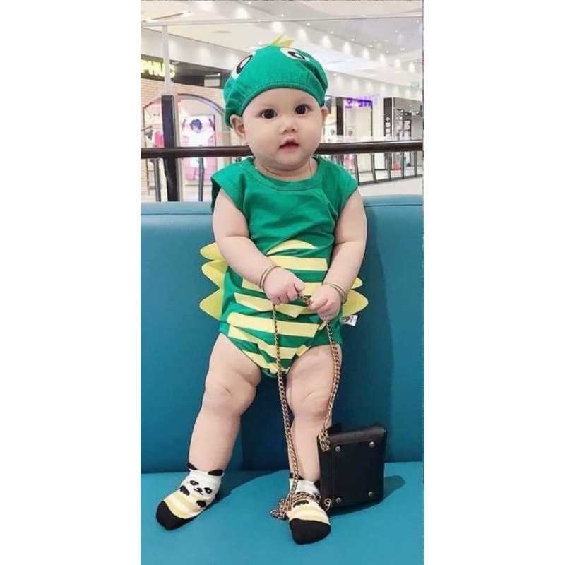 Bộ Body hình thú- Body Chíp cho bé từ 4-12kg chất cotton mềm mịn co dãn thấm hút mồ hôi tốt