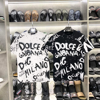 Áo phông nam dolce milano chữ in vẩy sơn 2217 Bin Storw