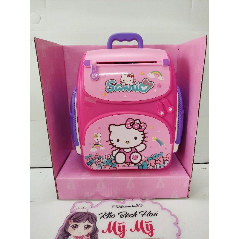 Balo màu hồng két sắt điện tử Hello Kitty cho bé gái
