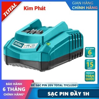 Đế sạc pin total tfcli2001 | cục sạc pin nhanh dùng để sạc các dòng pin 20v của total thời gian sạc đầy là 1 giờ kết nối
