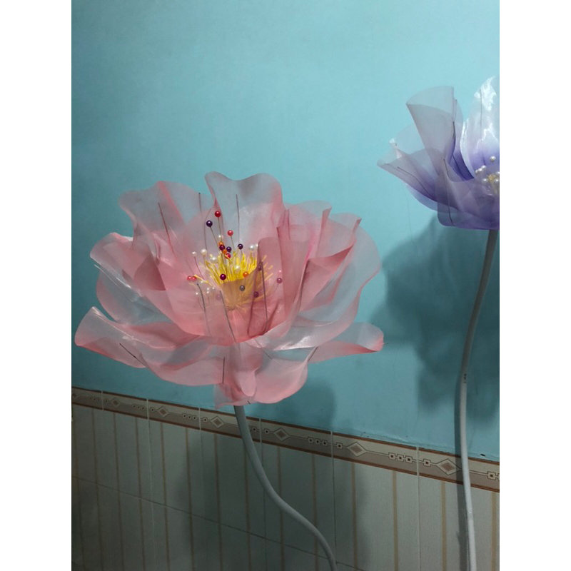 Đầu hoa voan, hoa không lồ làm sẵn