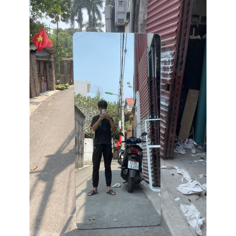 Sale gương toàn thân tràn viền trắng siêu nịnh&hack dáng