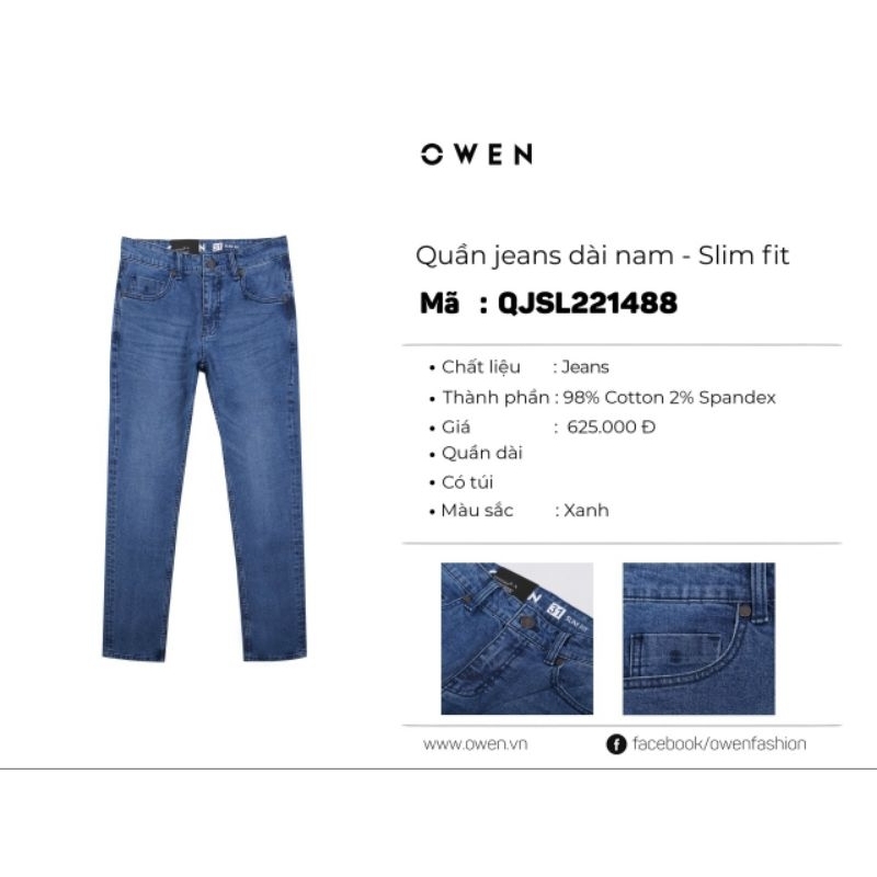 Quần Jean Owen mẫu mới