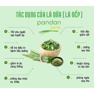 Lá nếp khô (lá dứa thơm) - 50G