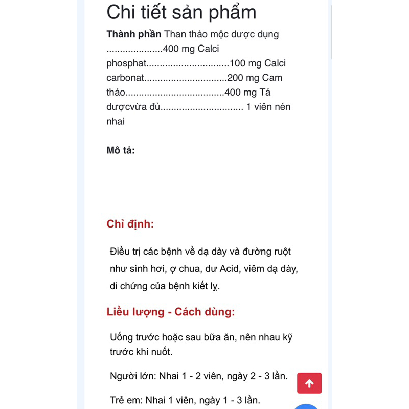 Viên Than Hoạt. Carbogast Hộp 2 típ 15 viên.