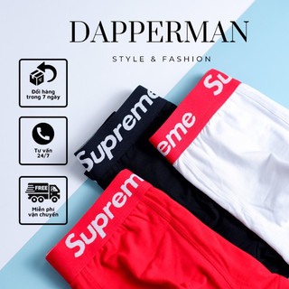 Combo 3 quần boxer Sup cotton thiên nhiên cao cấp kháng khuẩn DAPPERMAN