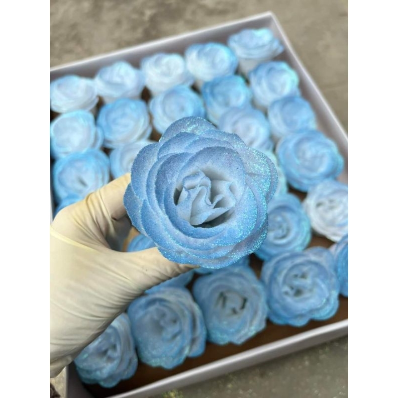 Hoa hồng nhũ, nhũ galaxy cao cấp hàng VIP cực to, hộp 30 bông