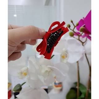 Gắp tóc nhí nơ nhung dễ thương