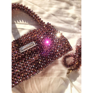 |CRYSTAL BAG| TÚI PHA LÊ ĐAN HẠT LẤP LÁNH
