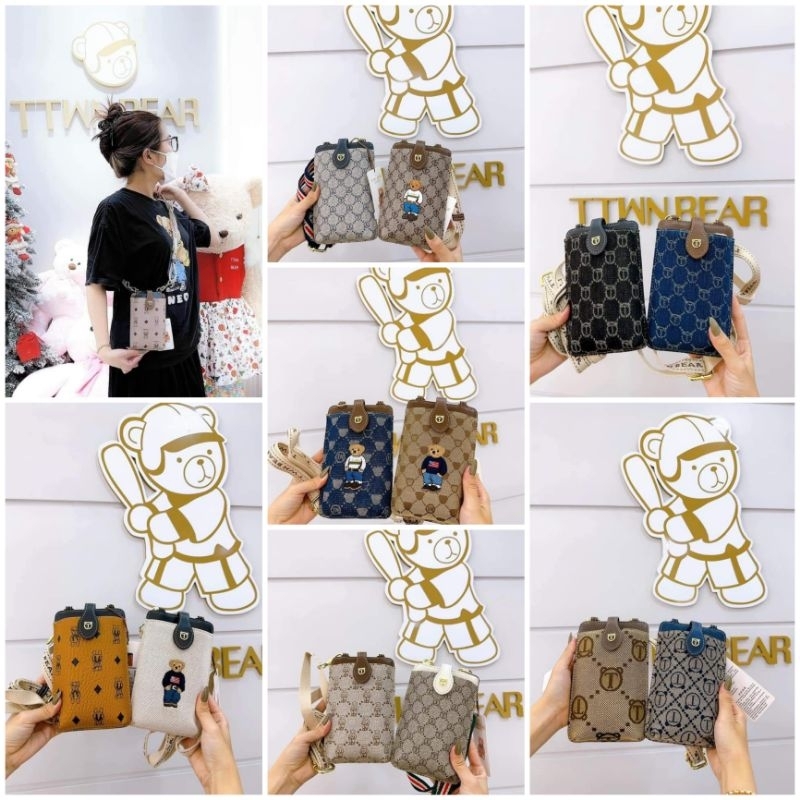 Túi điện thoại nhỏ nhà Ttwn bear [ Hàng sẵn ship]