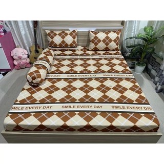 bộ Drap thun Hàn Quốc mẫu hoa văn.