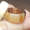 Nhẫn sừng bản trơn- 8mm