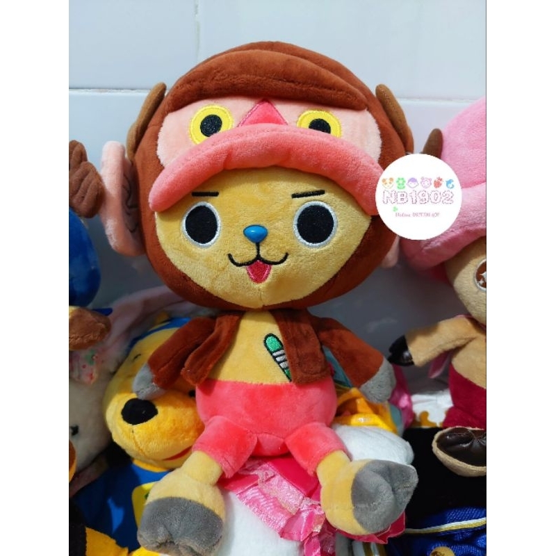 ⚡️One Piece⚡️Thú nhồi bông, gấu bông CHOPPET nhân vật hoạt hình Vua Hai Tặc like new 99%.
