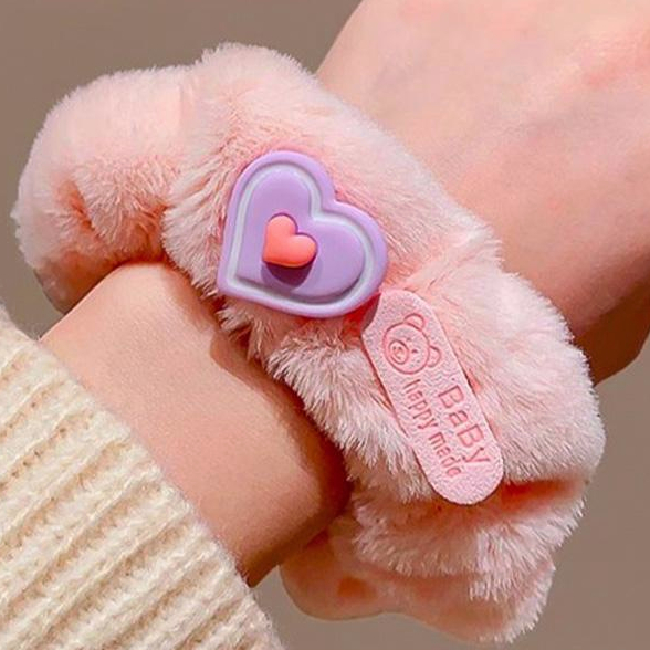 【coffeemate】⚡Dây Cột Tóc Lông Nhung Dễ Thương Xinh Xắn Dành Cho Nữ