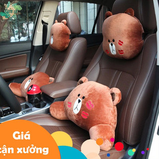 [XẢ KHO] Gối tựa đầu, tựa lưng ôtô hình động vật dễ thương cực êm ( hàng sẵn ) - VS13