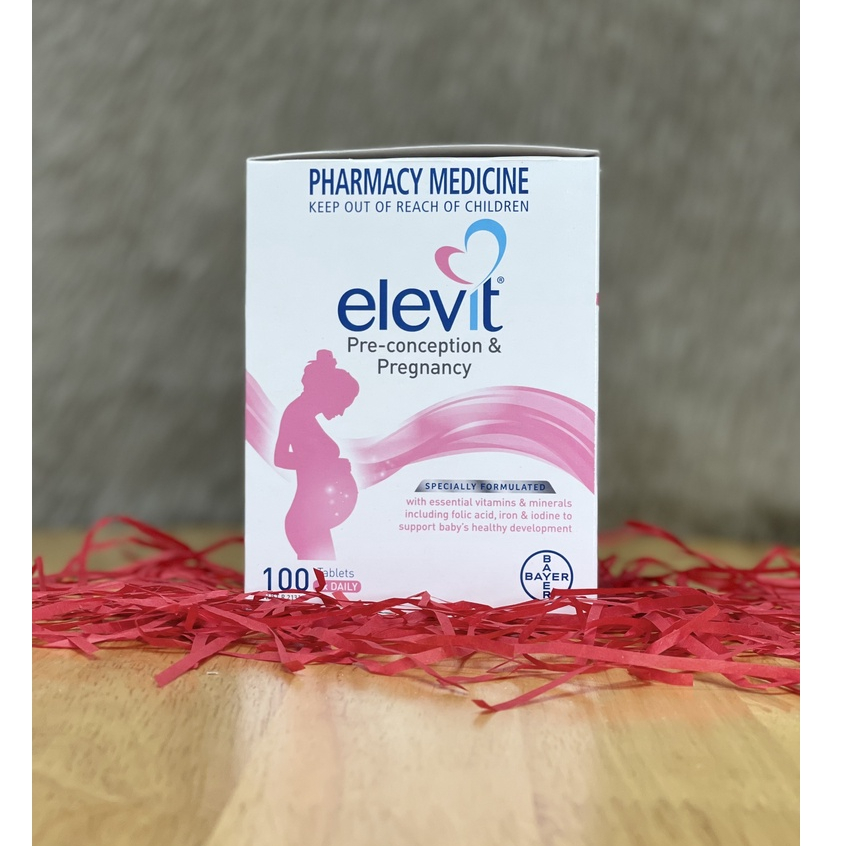 Viên Uống Vitamin Elevit Giúp Cơ Thể Mẹ Khỏe Mạnh Hộp 100 viên - nguyenphuongchau