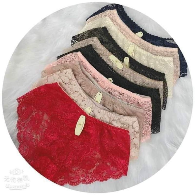 ( Che Tên) Quần Lót ren hoạ tiết 3D co giãn manh free size