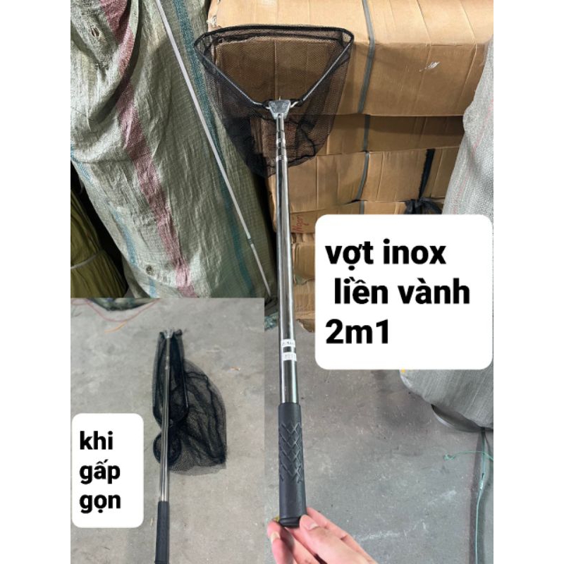 Vợt vớt cá inox.vợt xúc cá inox