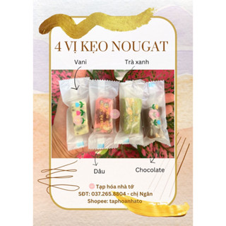 [ GIÁ RẺ - NHIỀU HẠT ] KẸO NOUGAT | KẸO SỮA HẠT 4 VỊ TUỲ CHỌN - Trọng lượng: 200gr | 500gr | 1 kg