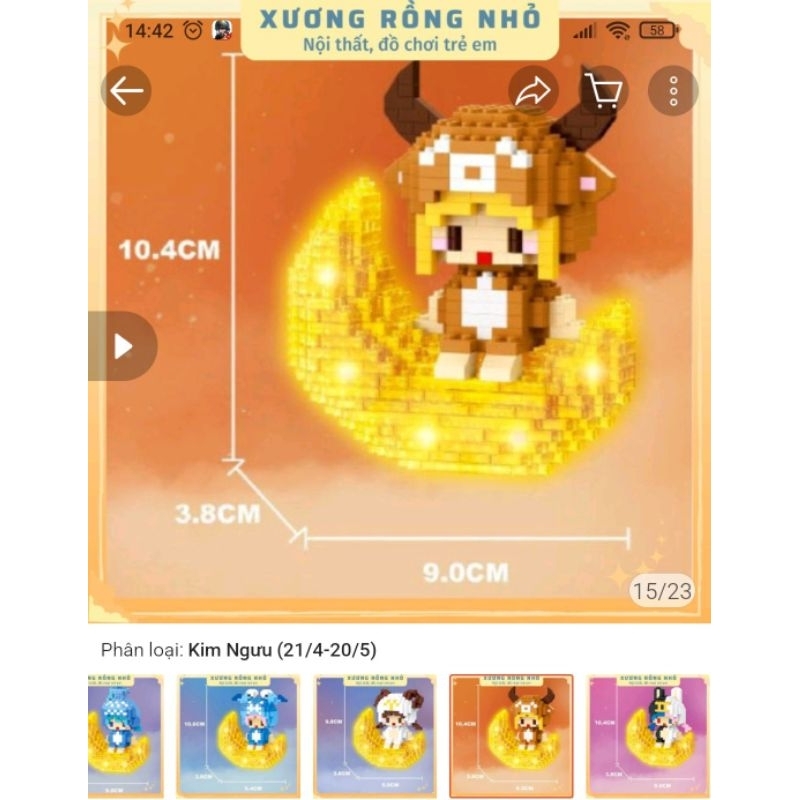Lego 12 Cung Hoàng Đạo có đèn