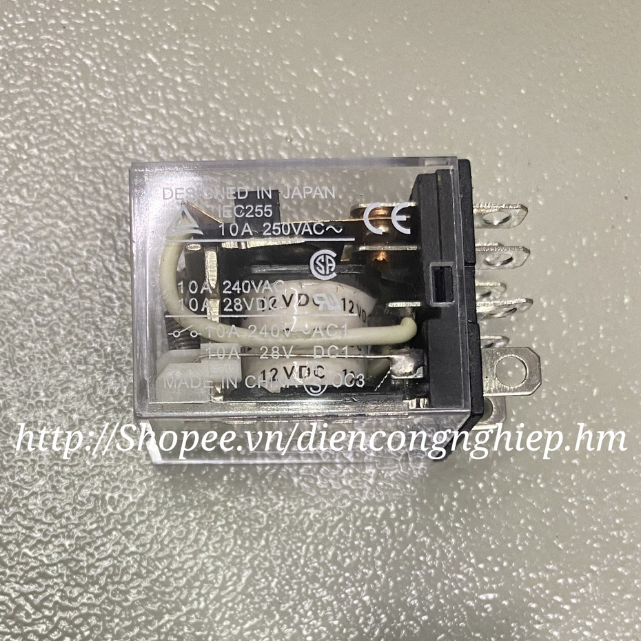 Rơ le Relay trung gian 8 chân, 14 chân các loại 12V, 24V, 110V, 220V, 380V