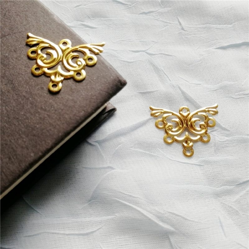 5 phiến treo họa tiết 20*26mm nguyên liệu làm trang sức handmade, trâm cổ trang,cosplay