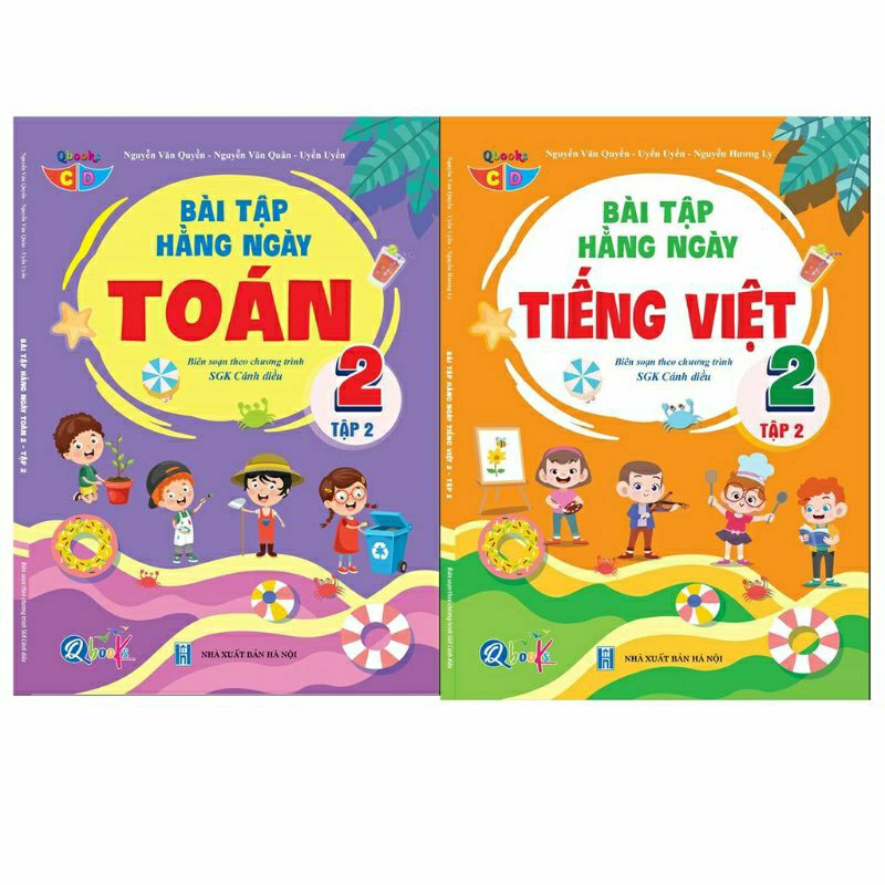 Sách - Combo Bài Tập Hằng Ngày Toán Và Tiếng Việt Lớp 2 - Cánh Diều - Học Kỳ 2