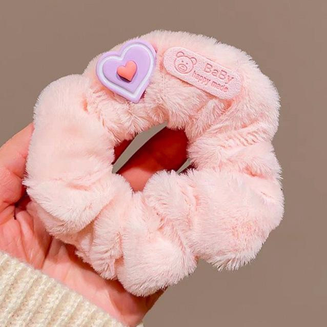 【coffeemate】⚡Dây Cột Tóc Lông Nhung Dễ Thương Xinh Xắn Dành Cho Nữ