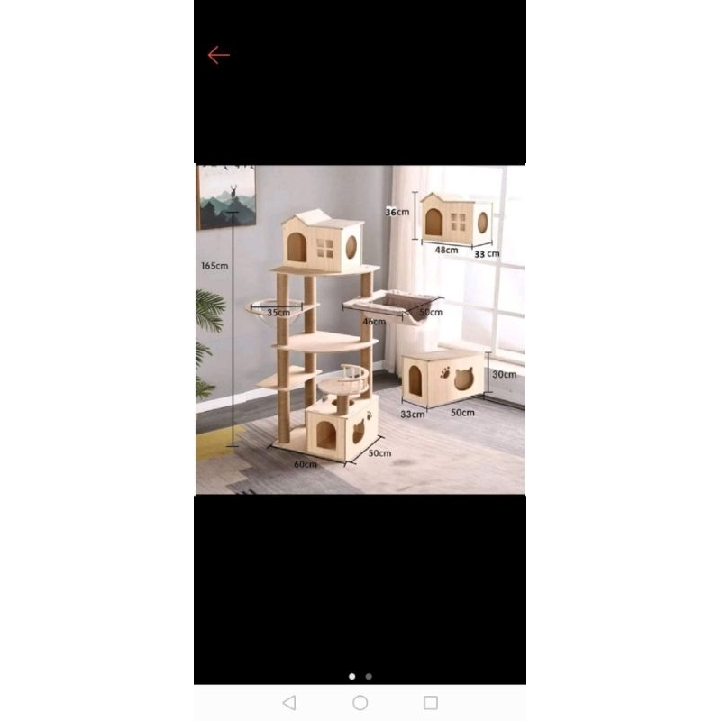 Catree nhà cây cho mèo kết hợp trụ cào