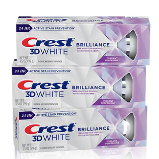 Kem đánh răng Crest 3D White Brilliance Vibrant Peppermint hộp 99g-mẫu mới nhất