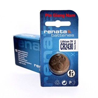 Pin CR2430 Renata Lithium 3V vỉ 1 viên