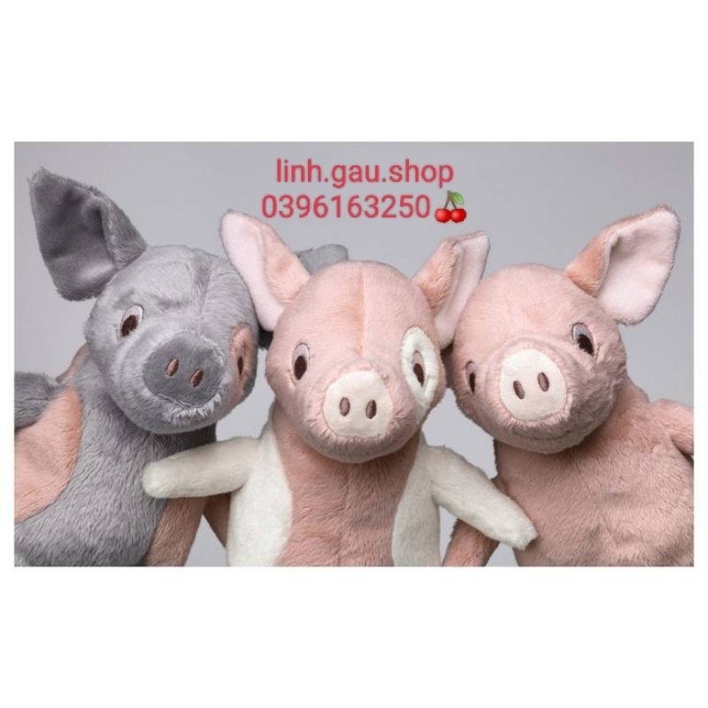 Chú heo bông ikea nhỏ xinh