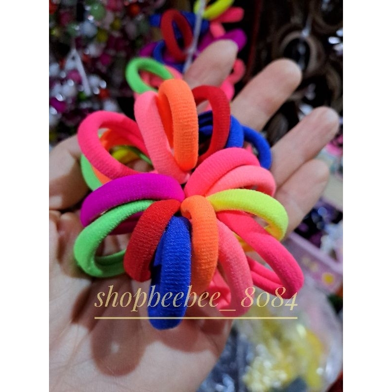 set 10 chun buộc tóc trẻ em len nhí
