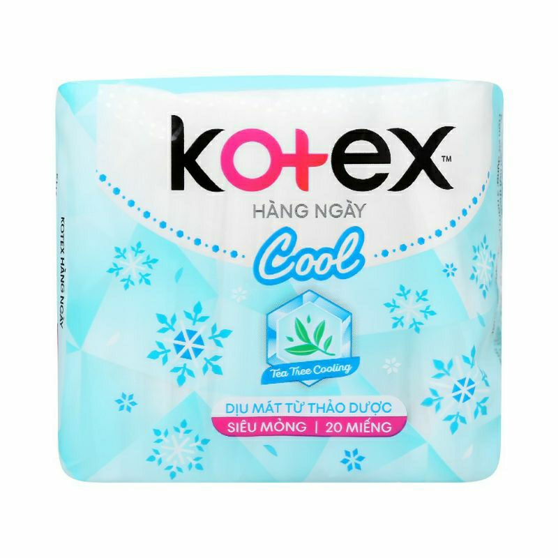 《 HCM 》Lốc 8 gói băng Kotex hàng ngày cool 20 miếng / 1 gói