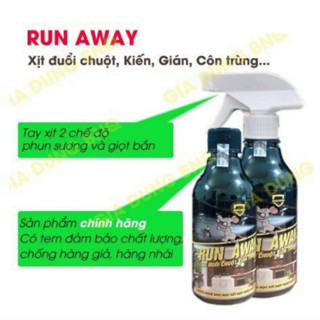 Xịt đuổi chuột RUN AWAY màu xanh lá