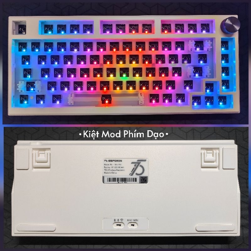 Kit Bàn Phím FL MK750 Trắng Đục