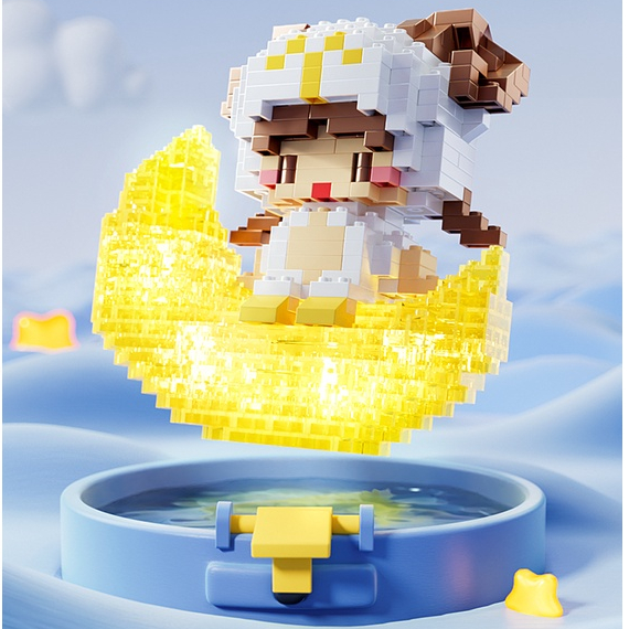 Mô Hình Lắp Ráp Lego Mini 12 Cung Hoàng Đạo Có Đèn Phát Sáng 3D Đồ Chơi Xếp Hình Chòm Sao Chiêm Tinh Zodiac